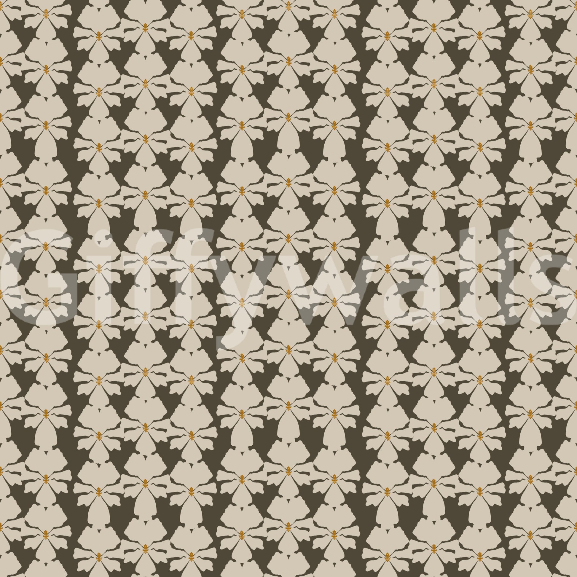 Dense all-over Timeless Florals pattern, unique wall covering.