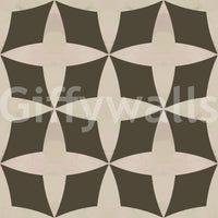 Elegant Retro Bloom Echo for a chic, contemporary accent wall..