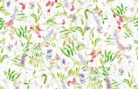 Wildflower Watercolor Wildflowers mural, sweet pea blooms spring aesthetic.