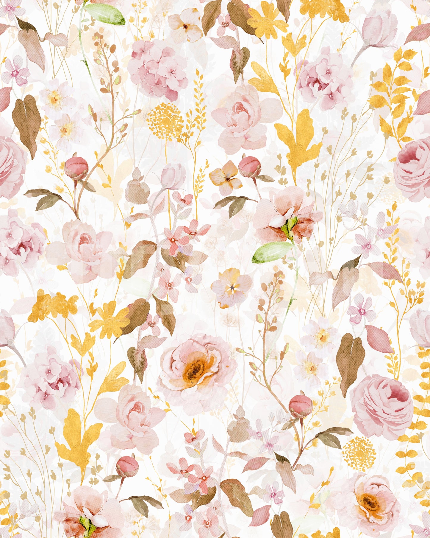 Soft pink floral wallpaper for walls subtle leaf accents.