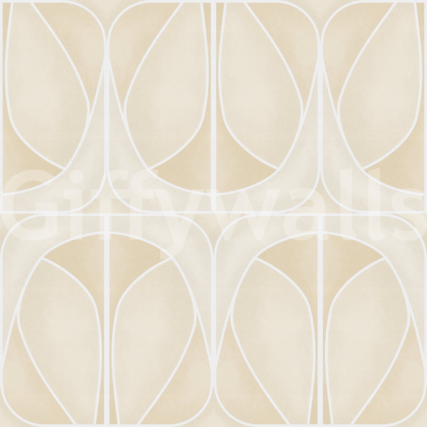 Softy Dèco Geometries -  Sand Charm Wallpaper⁠