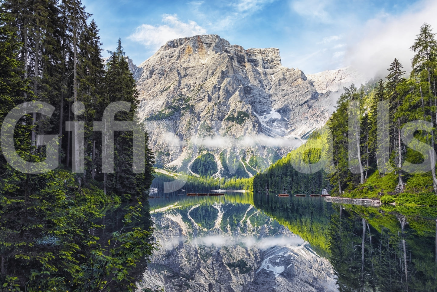 Lake Braies Majesty Wall Mural