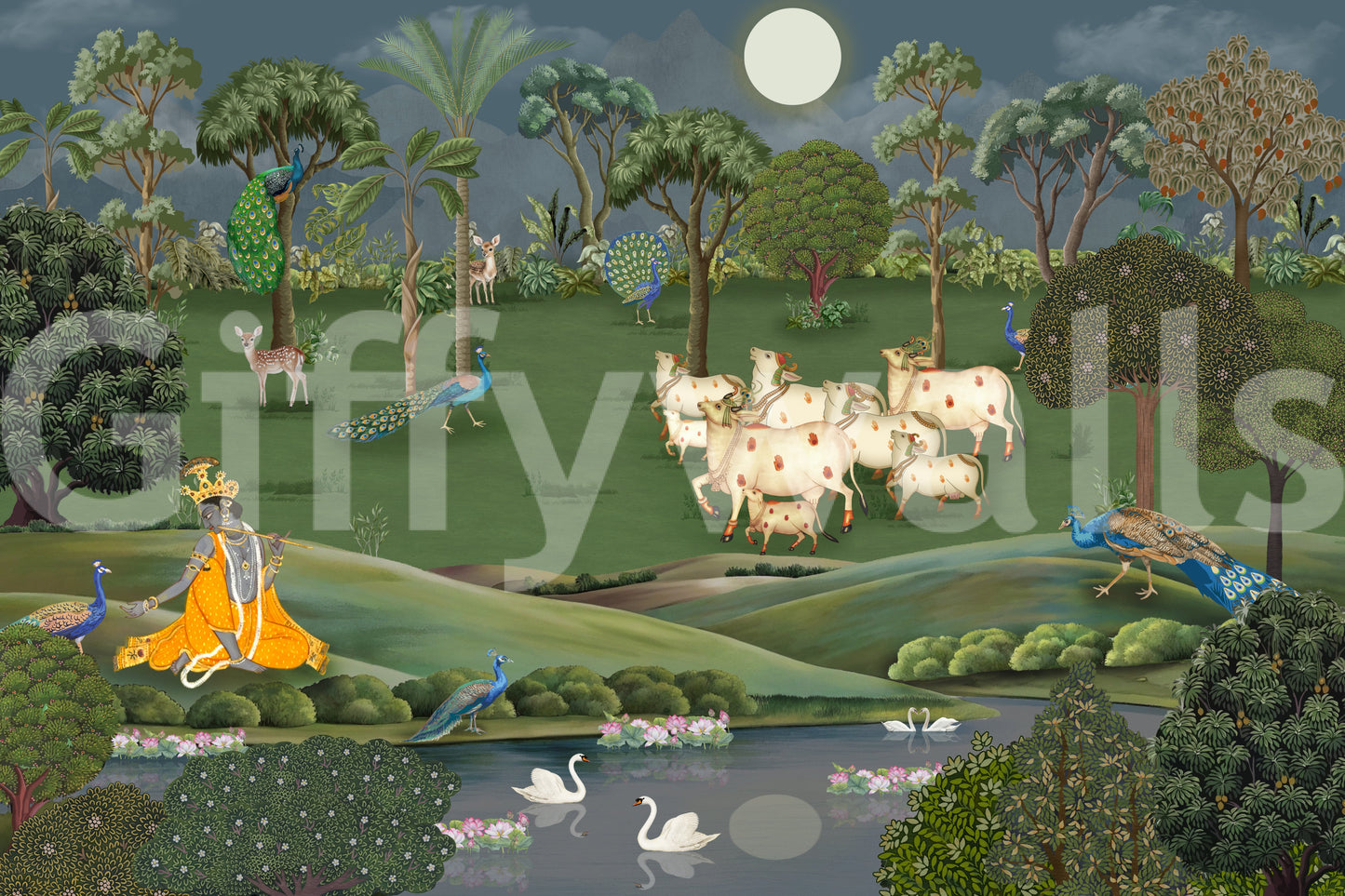 Gokul Grazing Wall Mural
