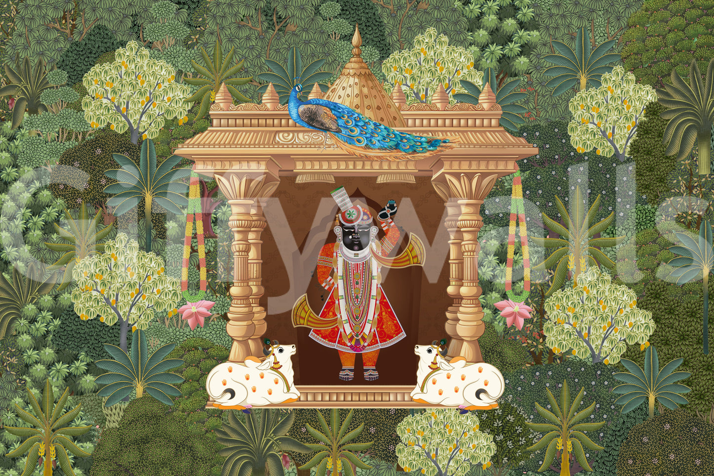 Shrinathji Sanctuary Wall Mural