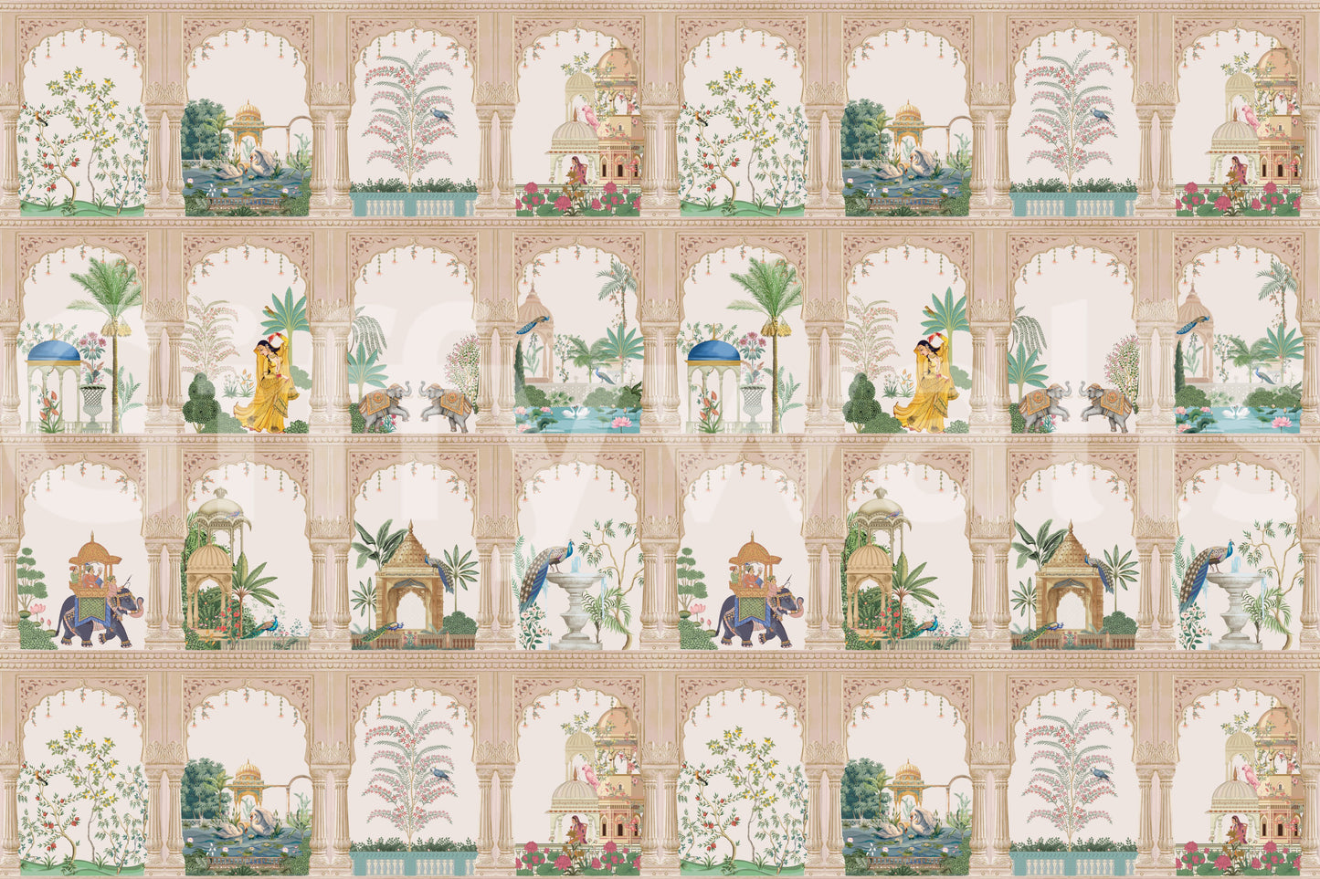 Indian Palace View Wall Mural