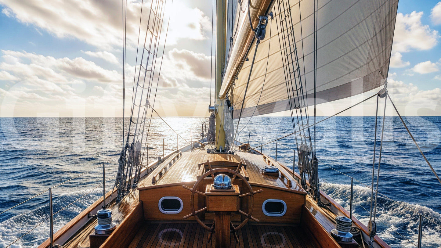 Sailing Away Wall Mural