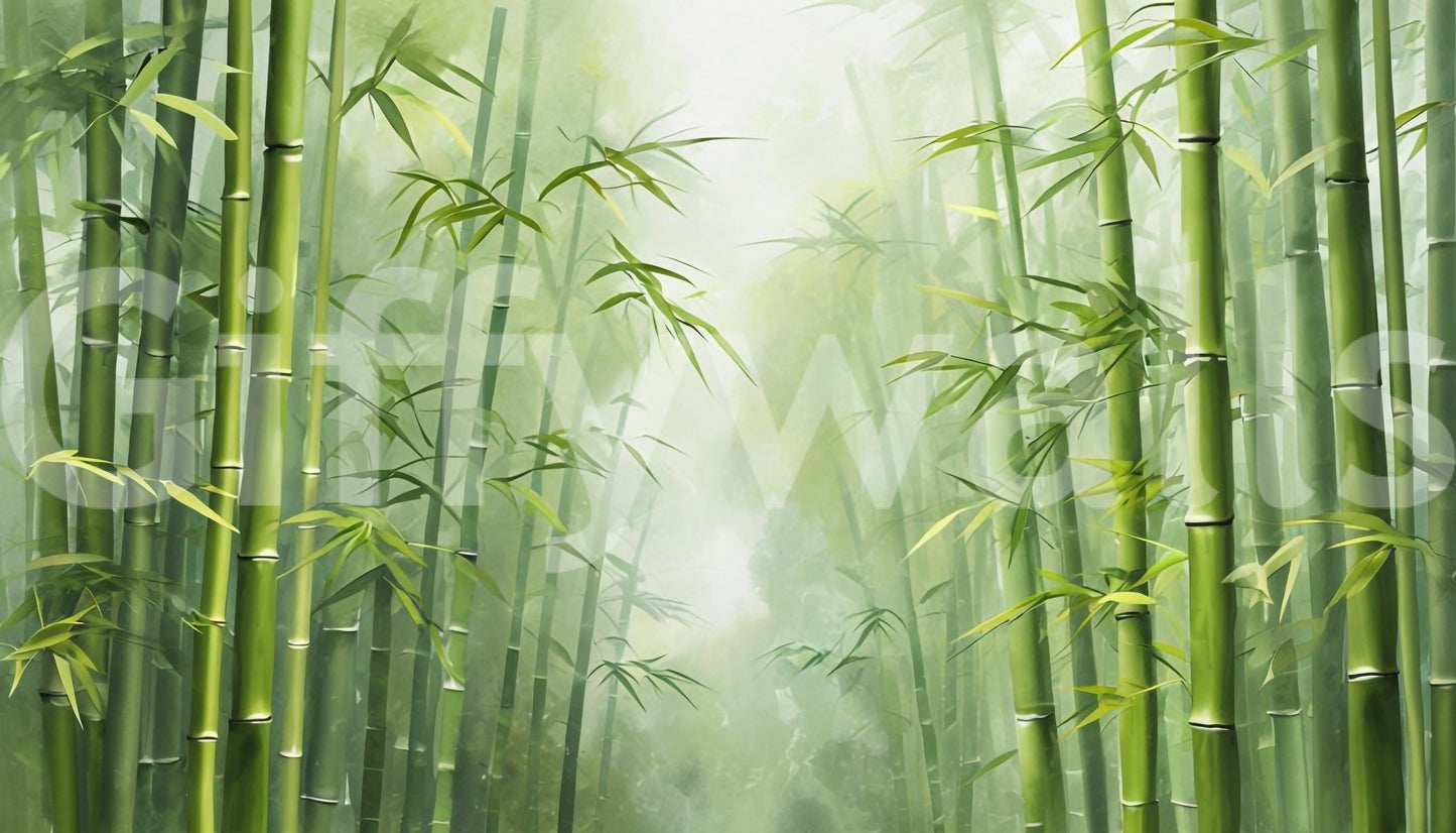 Zen Bamboo Forest Wall Mural