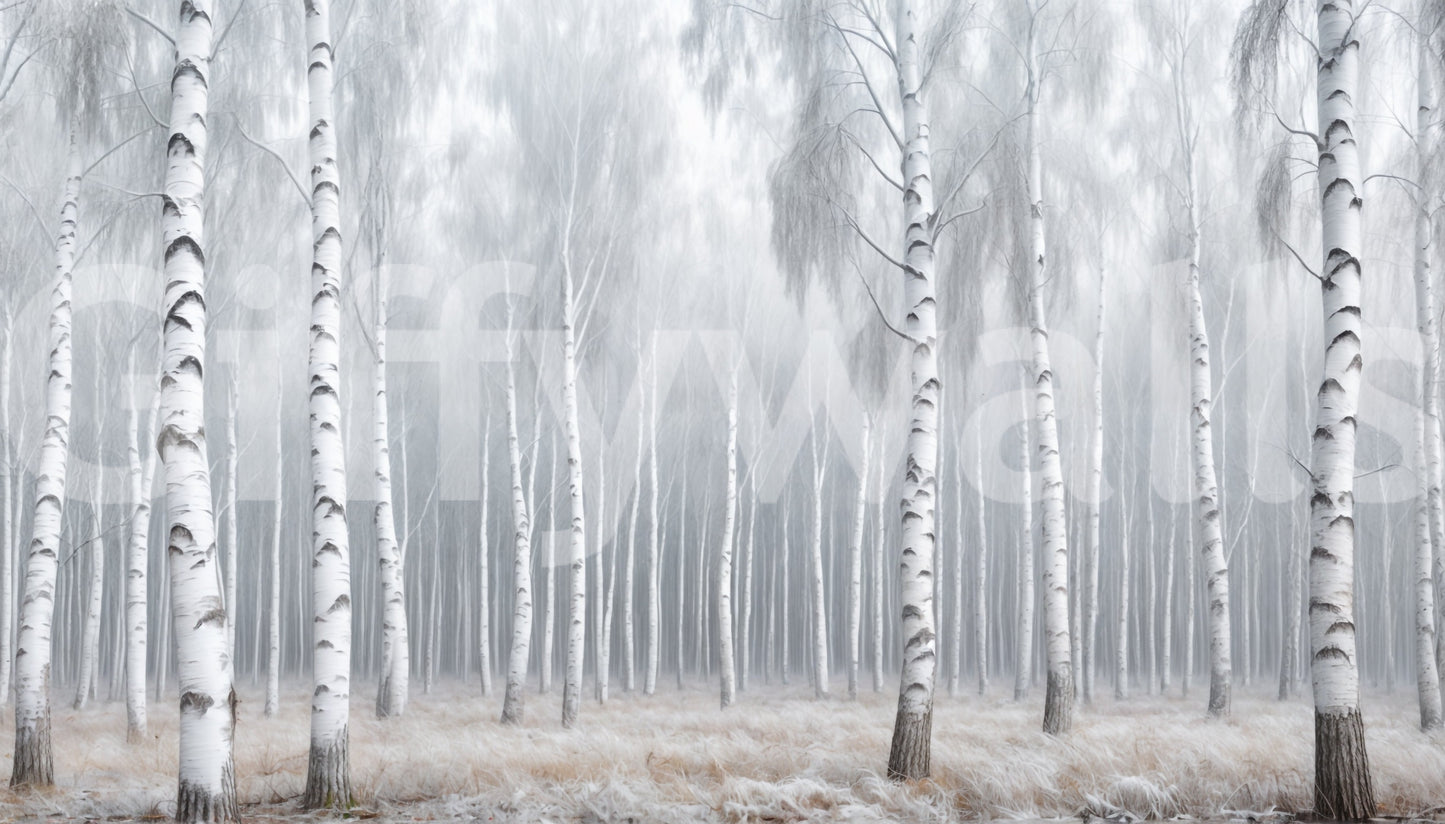 Birch Whispers Wall Mural