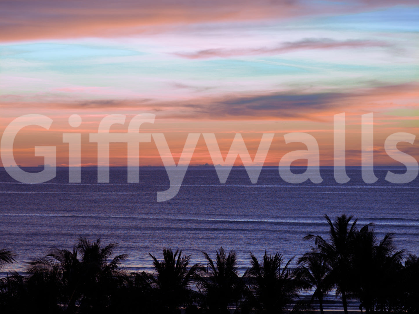 Beach Sunset Wall Mural