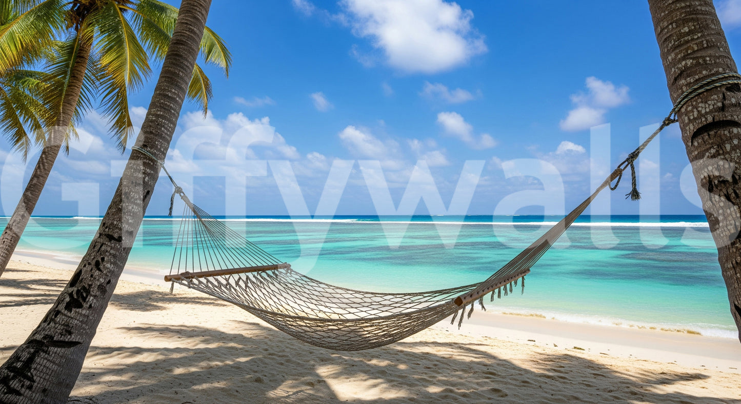 Beach Hammock Haven Wall Mural