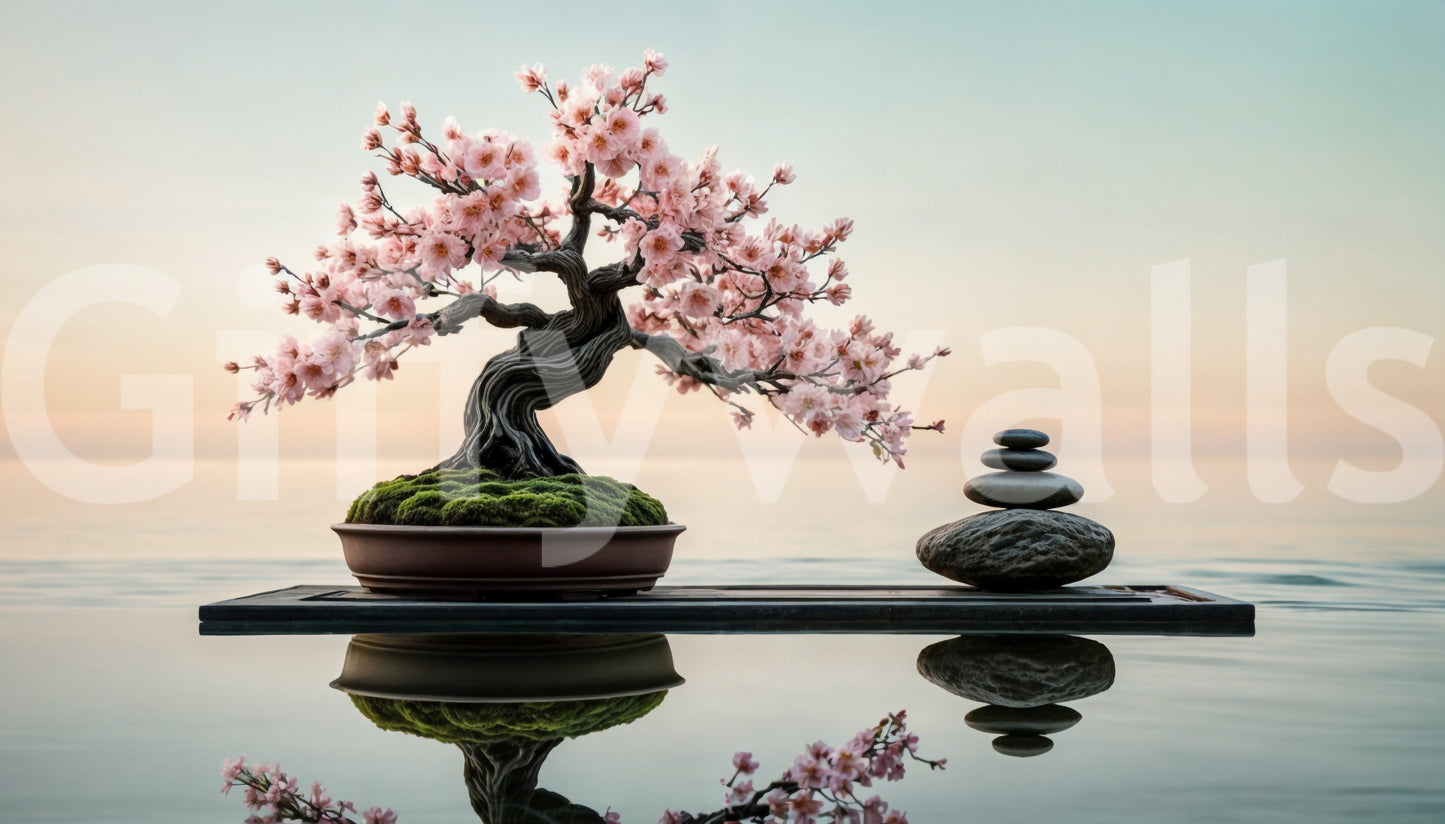 Zen Blossom Balance Wall Mural