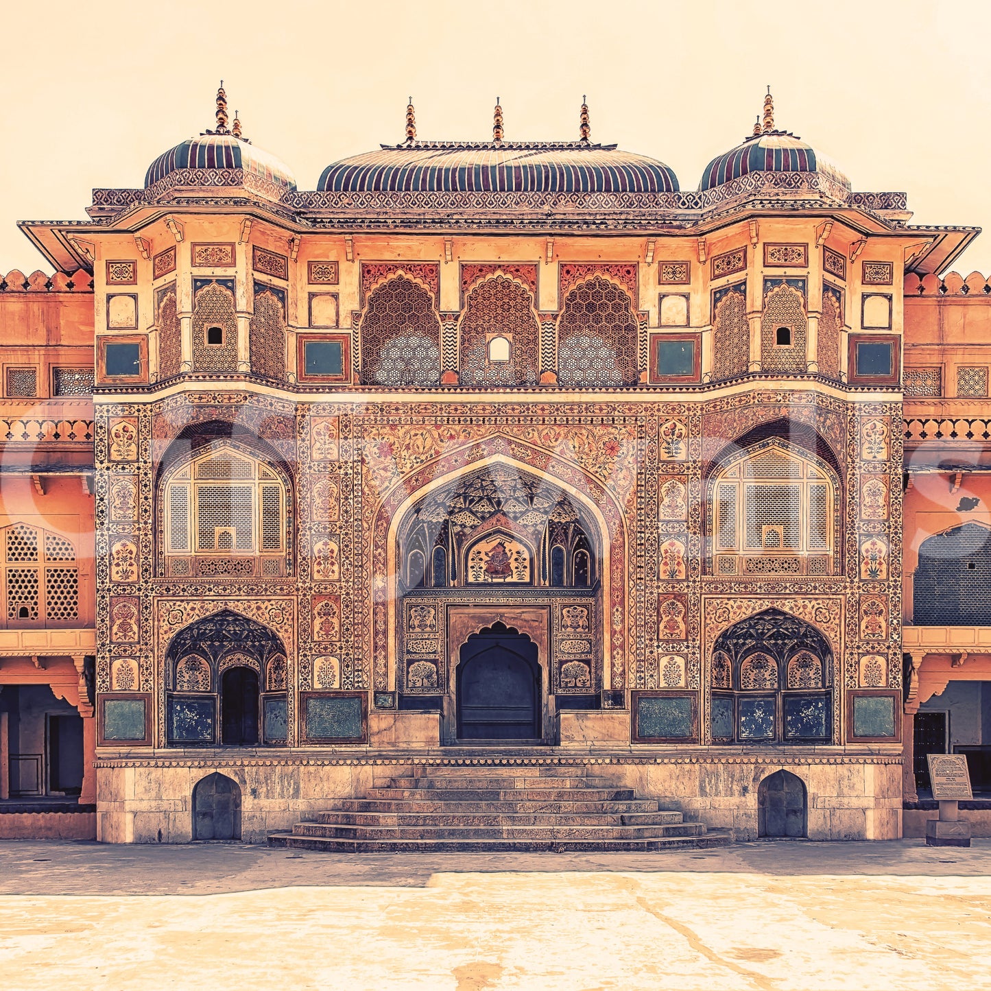 Amber Palace Grandeur Wall Mural