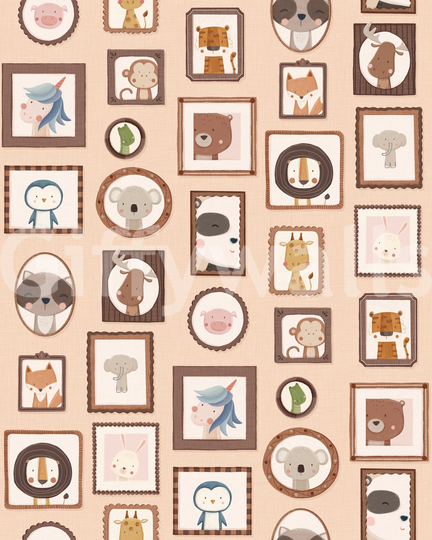 Cute Animal Portraits  Wallpaper⁠