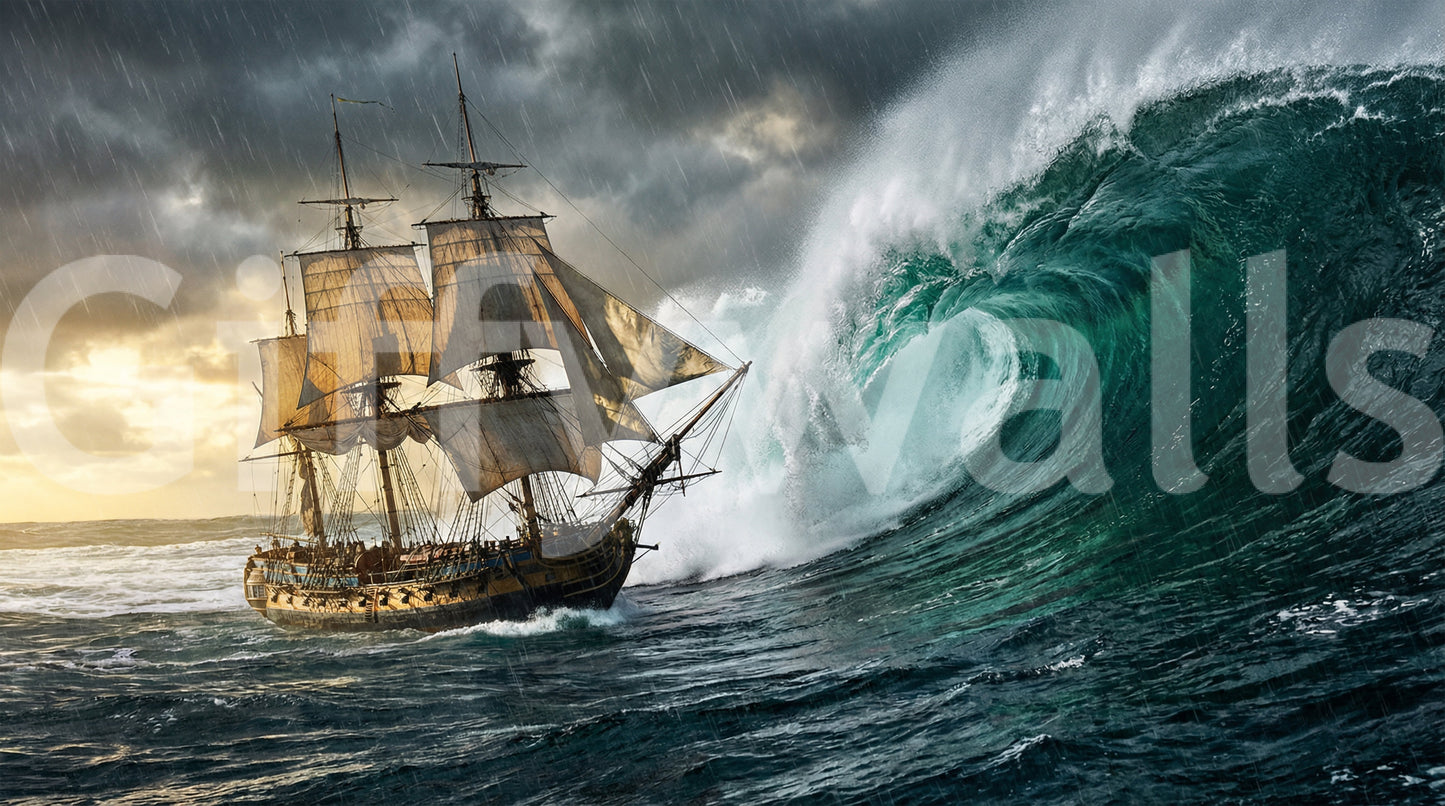 Ocean's Challenge Wall Mural