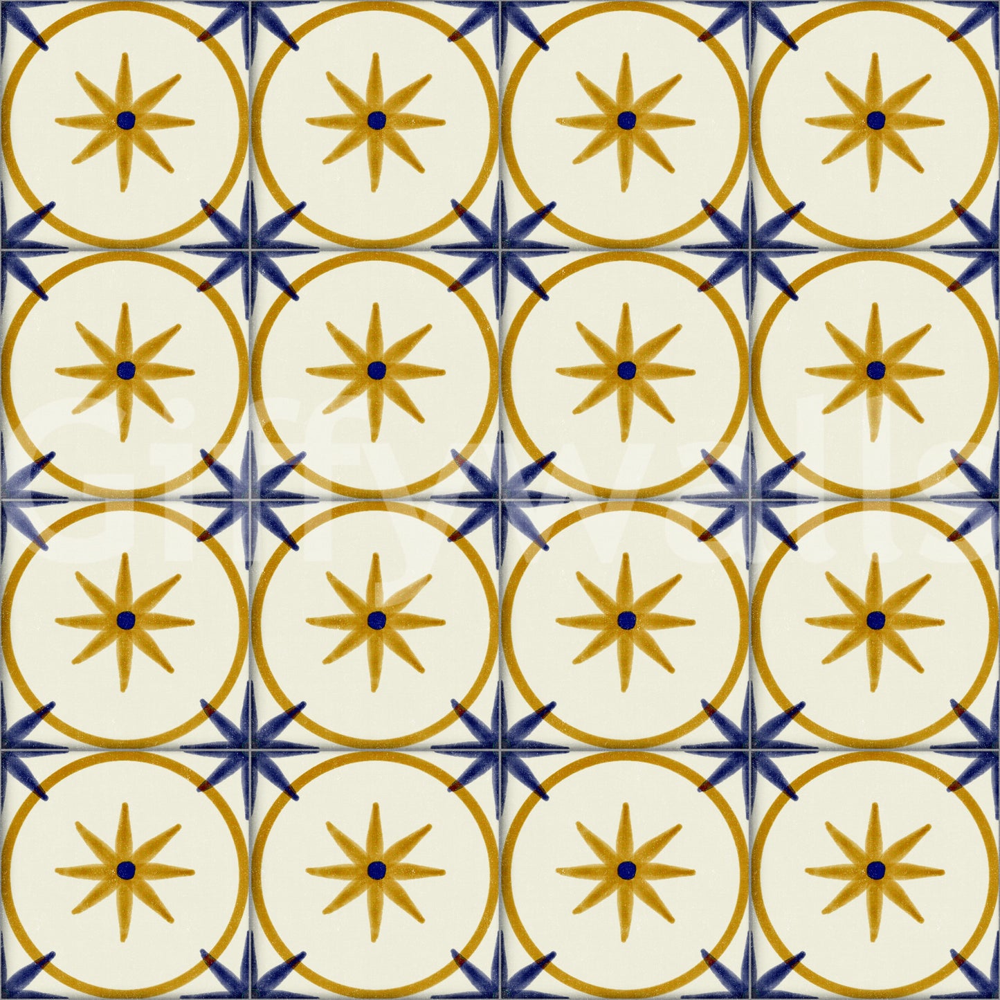 Farmhouse Timeless Backsplash Gold Wallpaper⁠