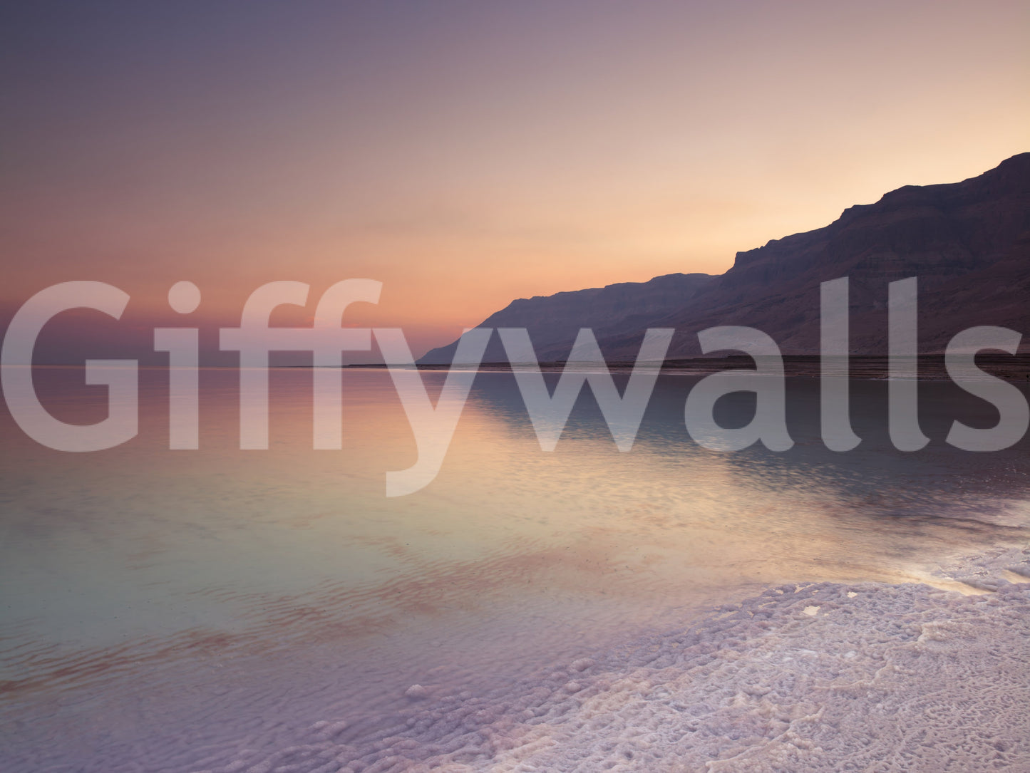 Serene Sunset Shoreline Wall Mural