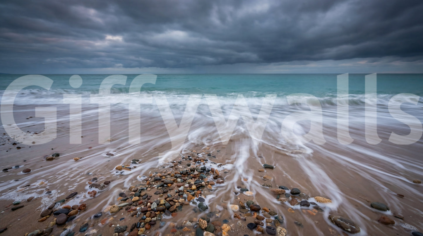 Coastal Horizon Flow Wall Mural
