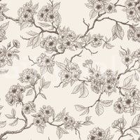 Cherry Blossom Branches wallpaper with repeated botanical pattern