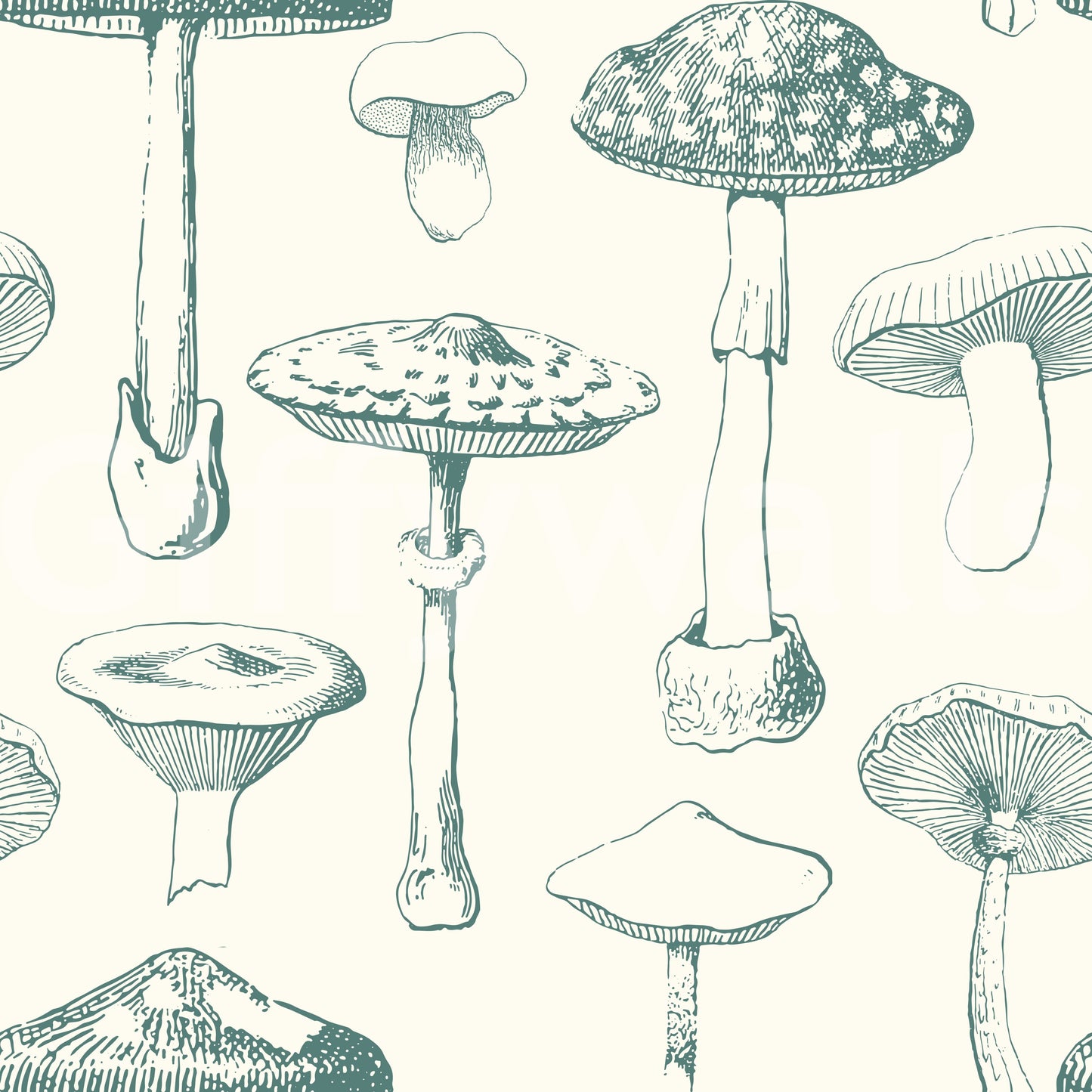 Fine fungi illustration gives Spore Wallpaper a balanced natural look