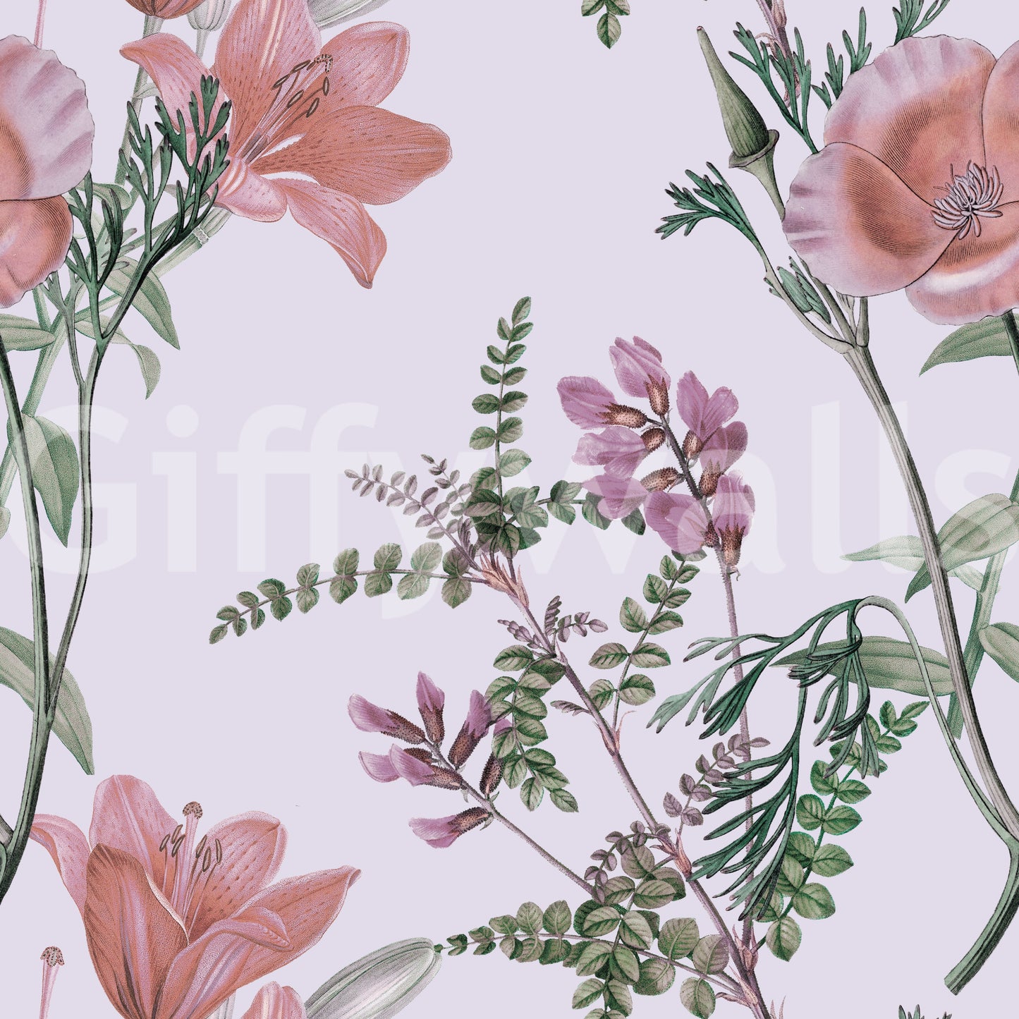 Whispers from the Lilac Garden Wallpaper
