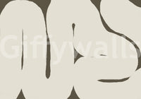 Silenced Current mural featuring smooth abstract design