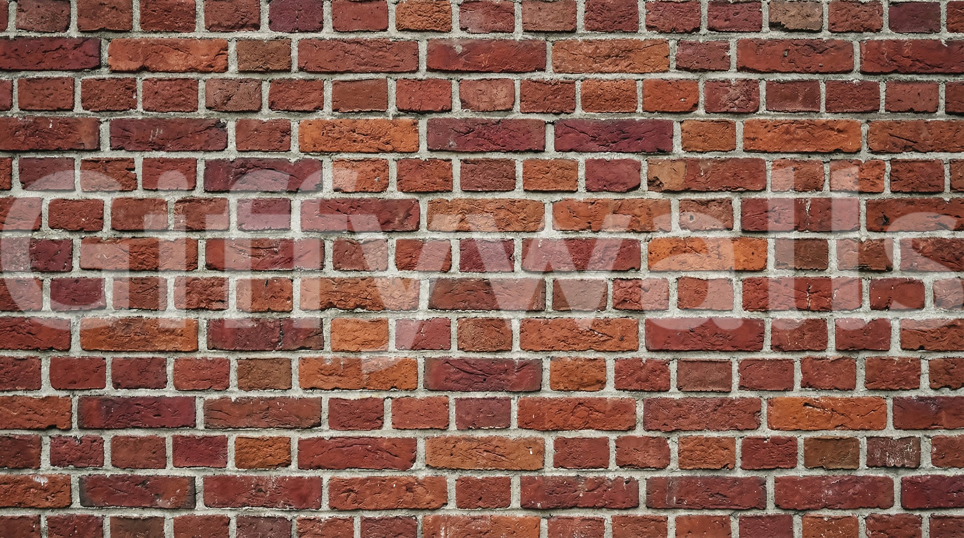Warm red masonry styling suits this Brick Texture wall mural design