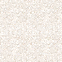 Rounded dot motifs covering this cream-and-beige abstract pebble wallpaper