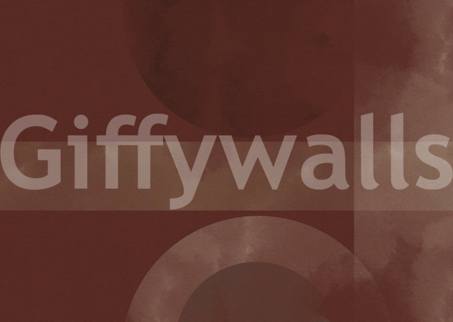 Sienna & Clay Harmony abstract geometric shapes Wall Mural