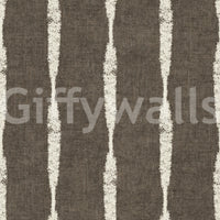 Rich tones presented by the Cream Textured Distressed Stripes on Muted Brown Wallpaper.