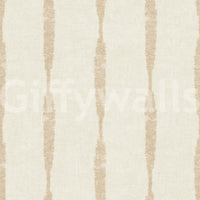 Gentle beige tones define the visual rhythm found on this striped wallpaper.