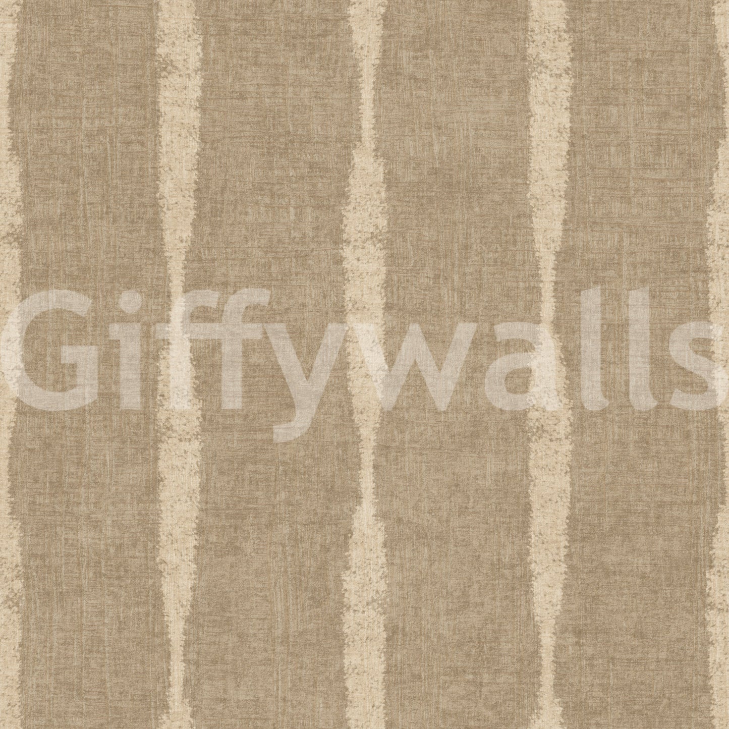 Linen-like texture defines the warm beige stripes wallpaper with kaki tonal shifts.