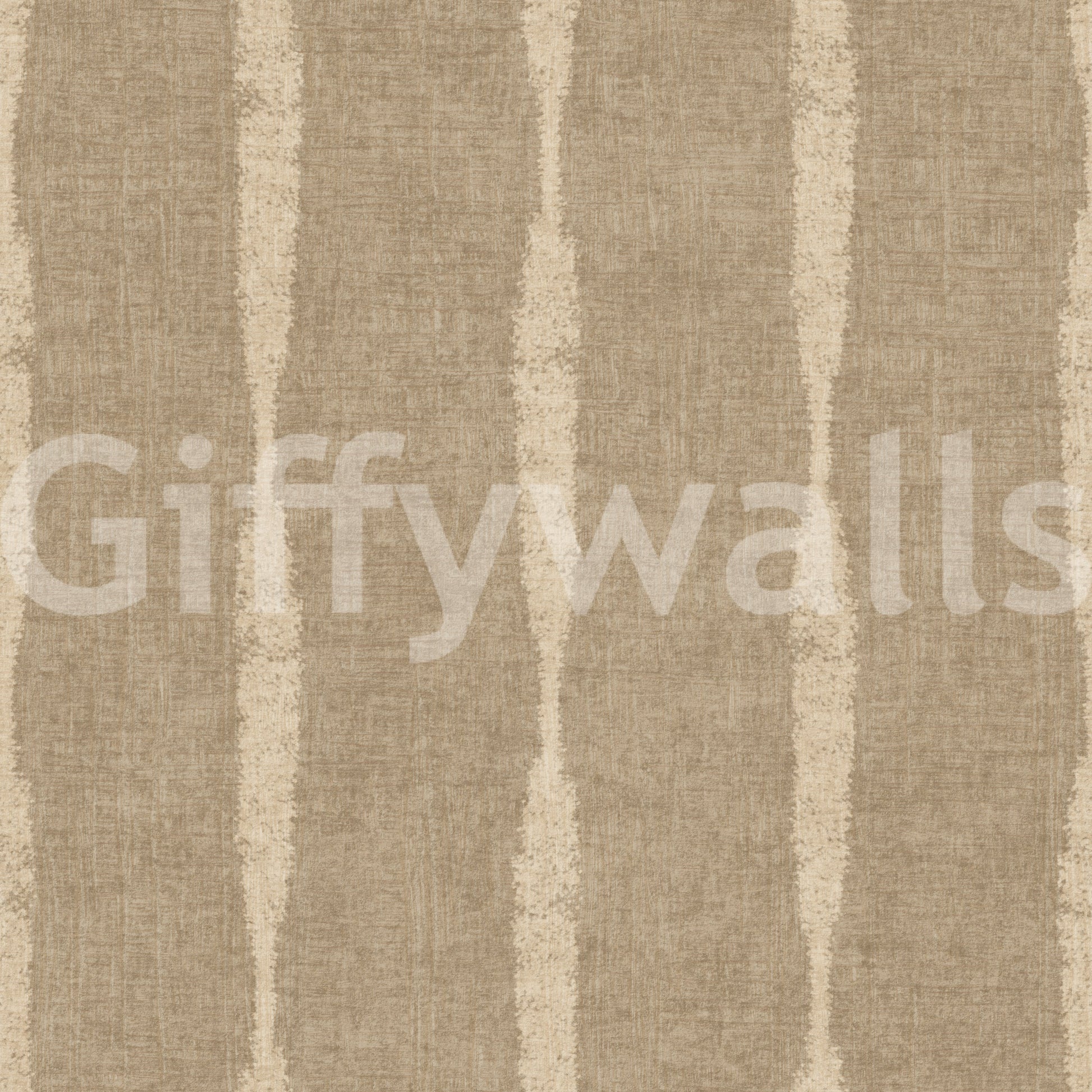 Linen-like texture defines the warm beige stripes wallpaper with kaki tonal shifts.