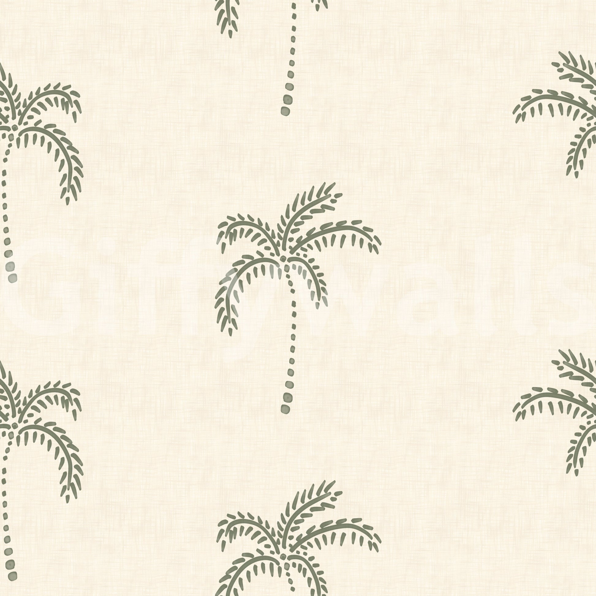 Smooth pale tones merge within the modern Tropical wallpaper base.