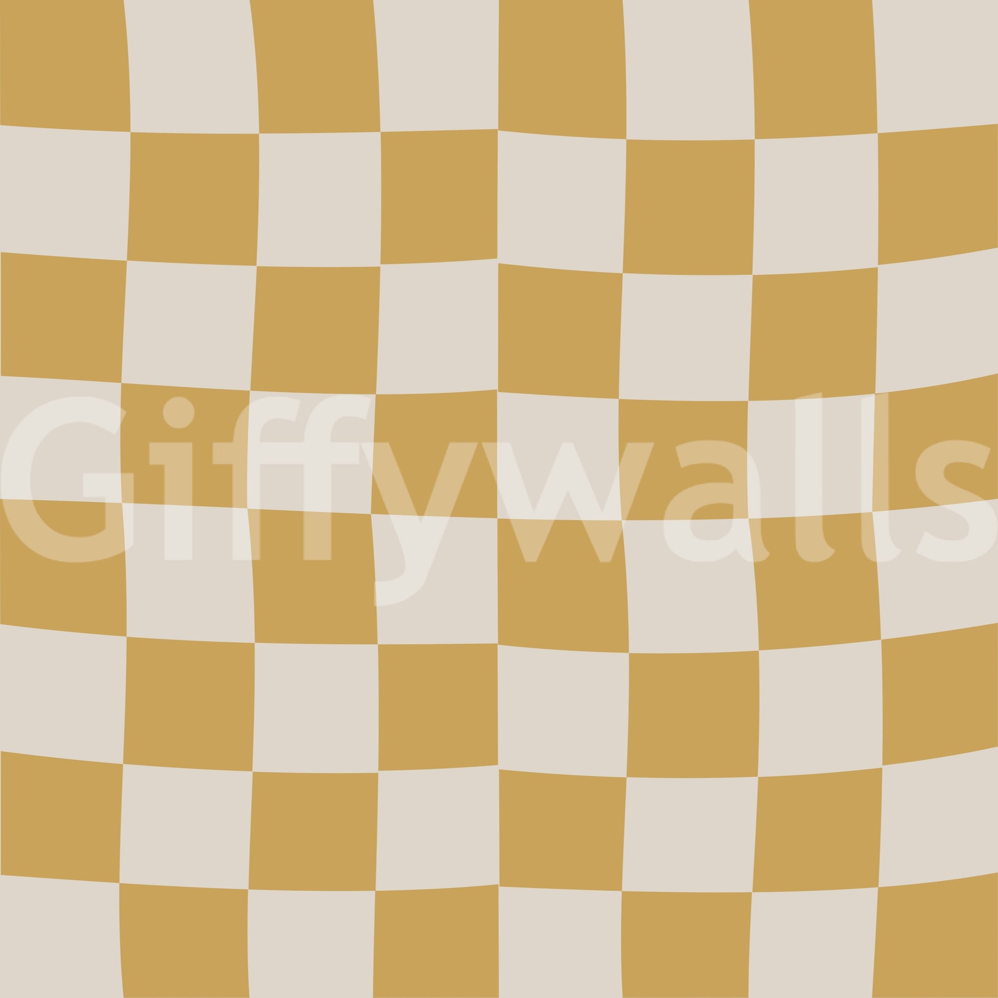 This Golden wallpaper adds a wavy, rhythmic influence to any interior area.