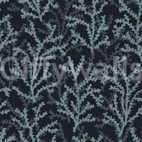 Subdued grey fronds create across the Painted wallpaper canvas.