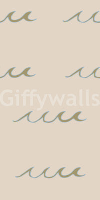 Sand Wave Wallpaper design with gentle movement and open pattern spacing