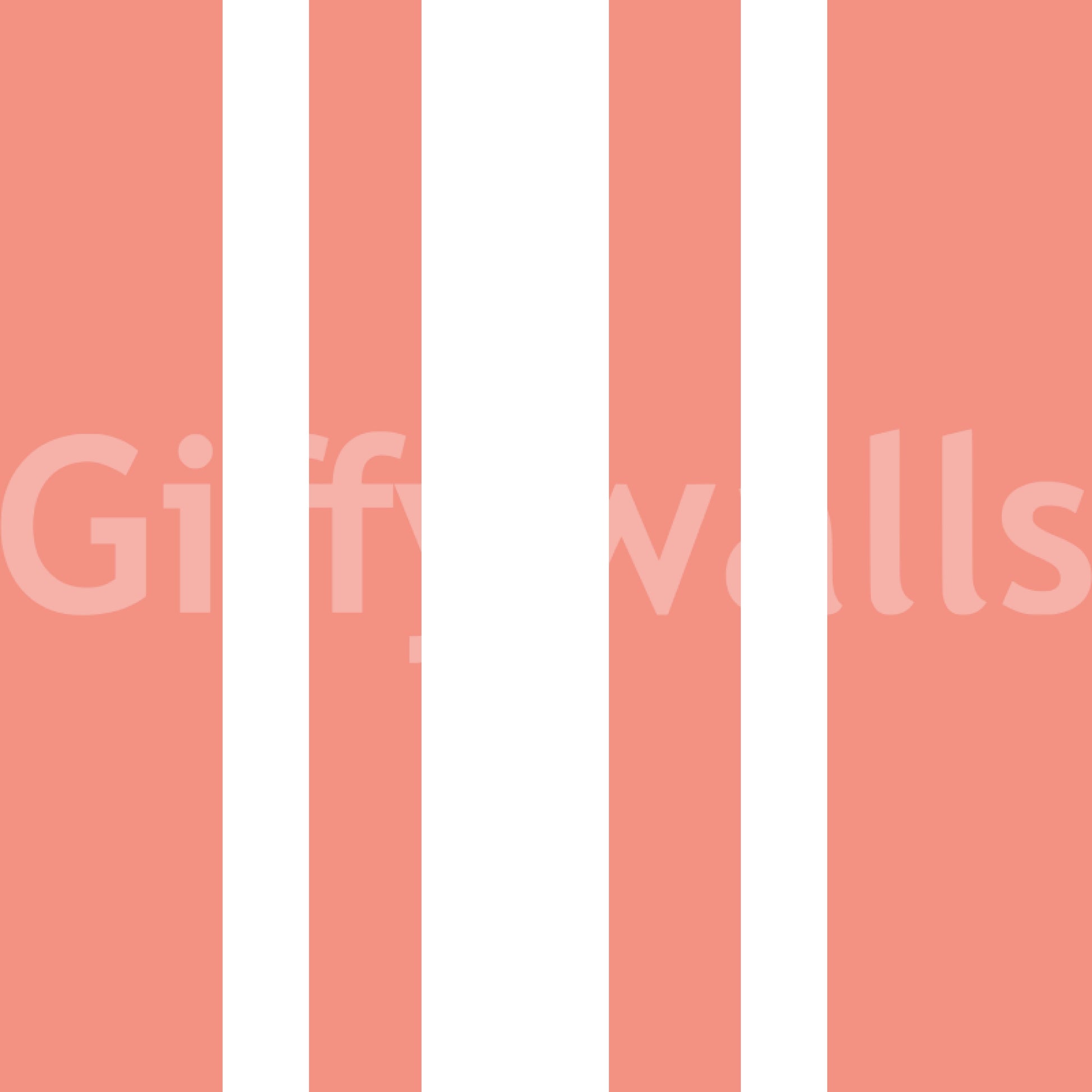 Warm stripe wallpaper carrying Coastal Wallpaper styling and coral colour