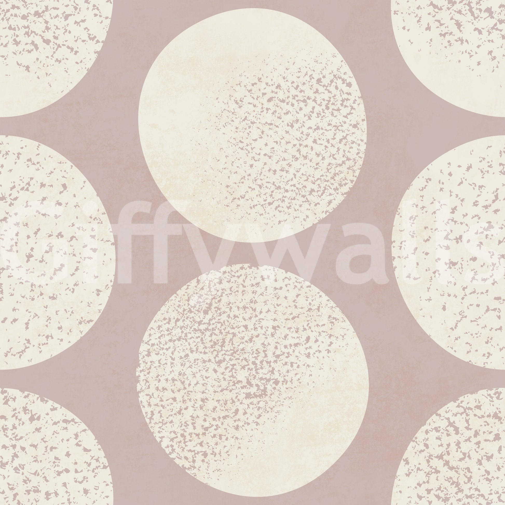 Textured rose wallpaper showing cream dots and open graphic spacing