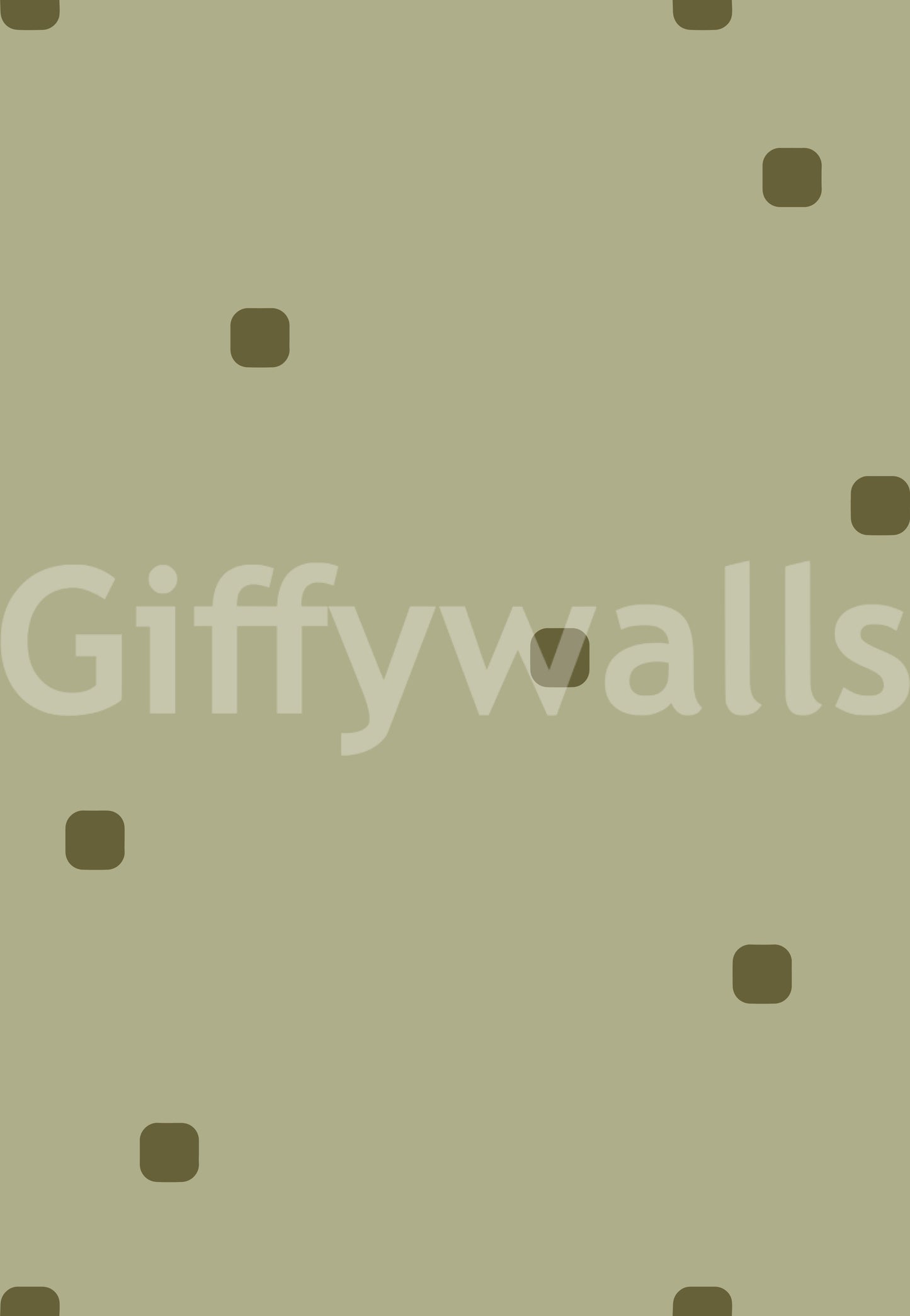 Sage Green Polka Dot Wallpaper Organic Retro Wallpaper⁠