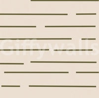 Scandinavian minimal wallpaper with slim stripe lines and soft olive tone