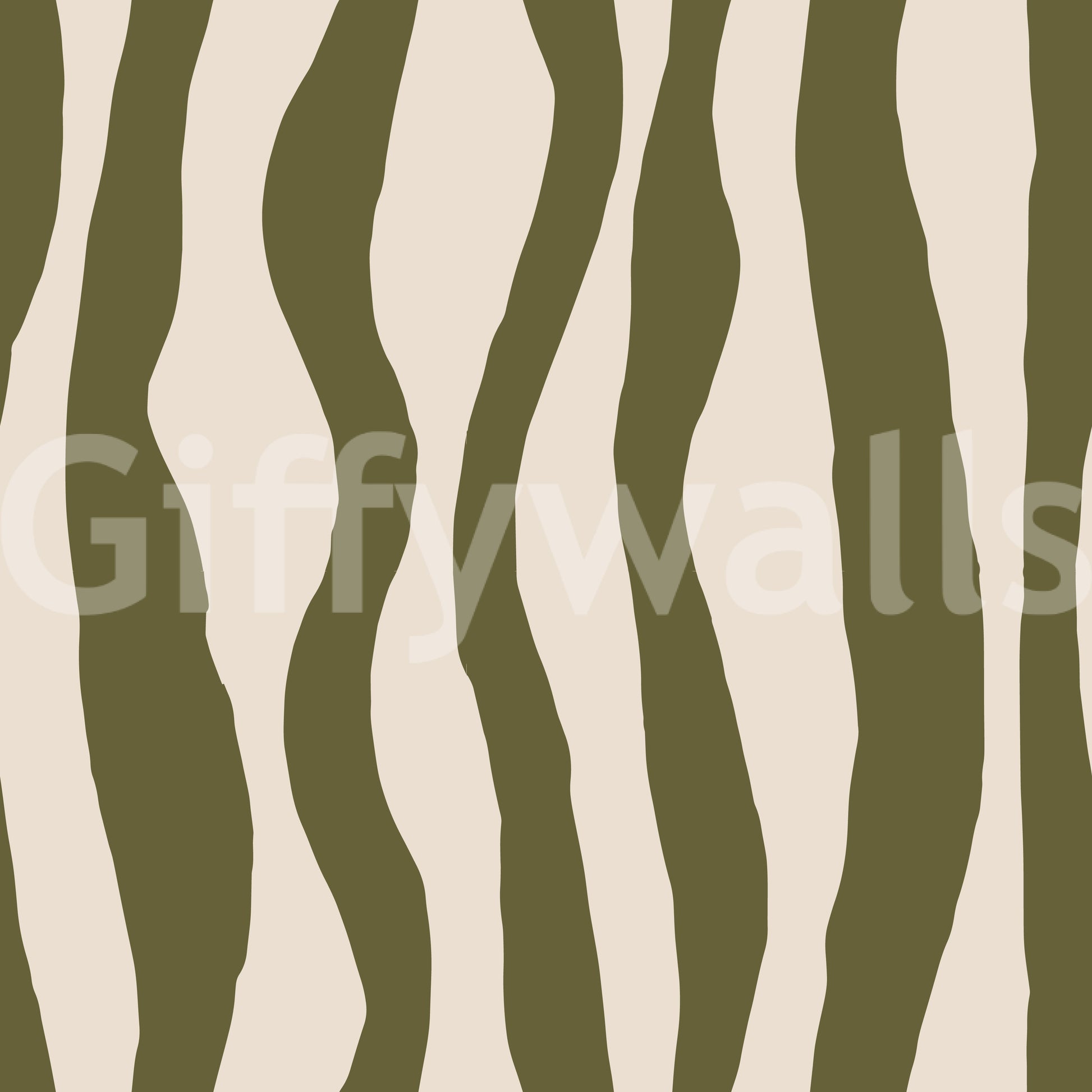 Minimalist wallpaper using soft green stripes and calm neutral contrast
