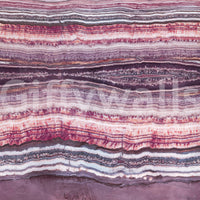 A polished agate look gives this Strata wall mural a calm, grounded mood.