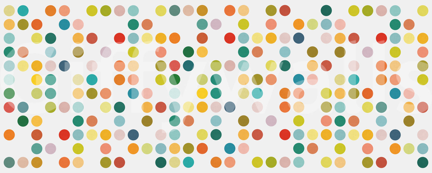 Mid-Century Dot Medley Wall Mural