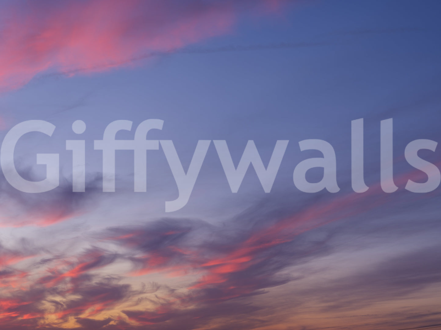 Twilight Bloom Sky Wall Mural