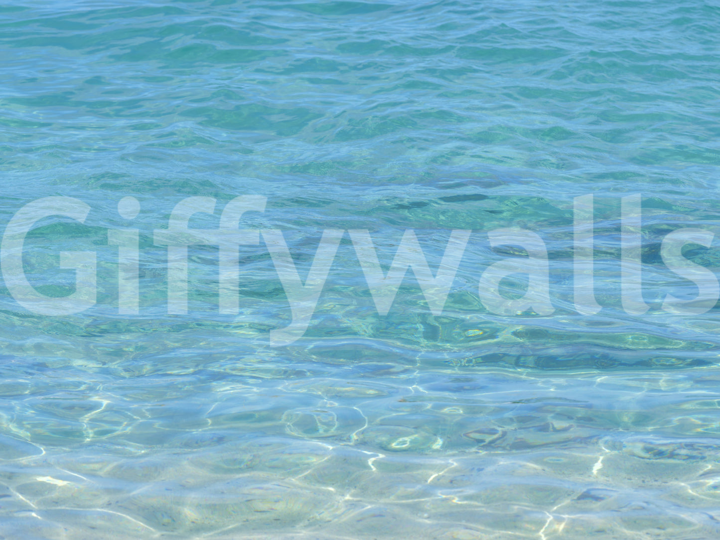 Aqua Serenity wall mural featuring calm flowing water effects