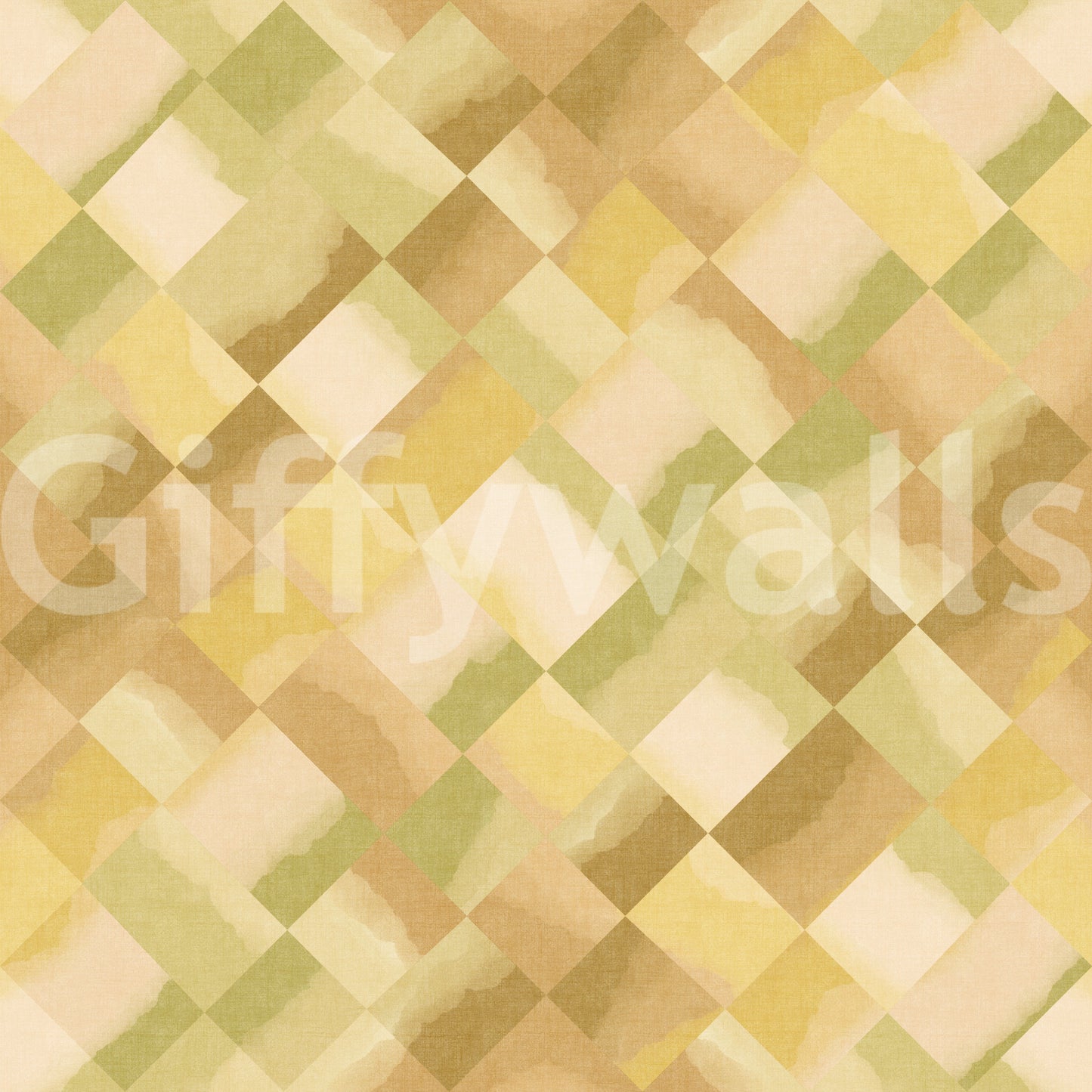 Relax Greenery Painted Checker Mural Wall Mural