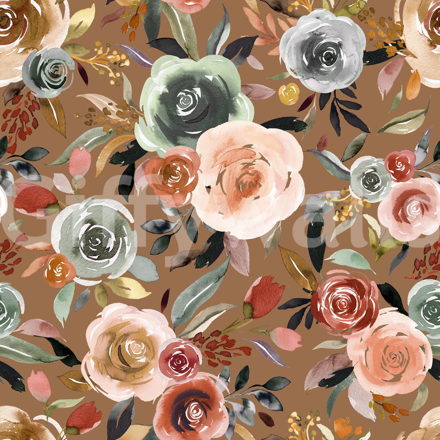 Earthy Bloom Medley Wallpaper⁠