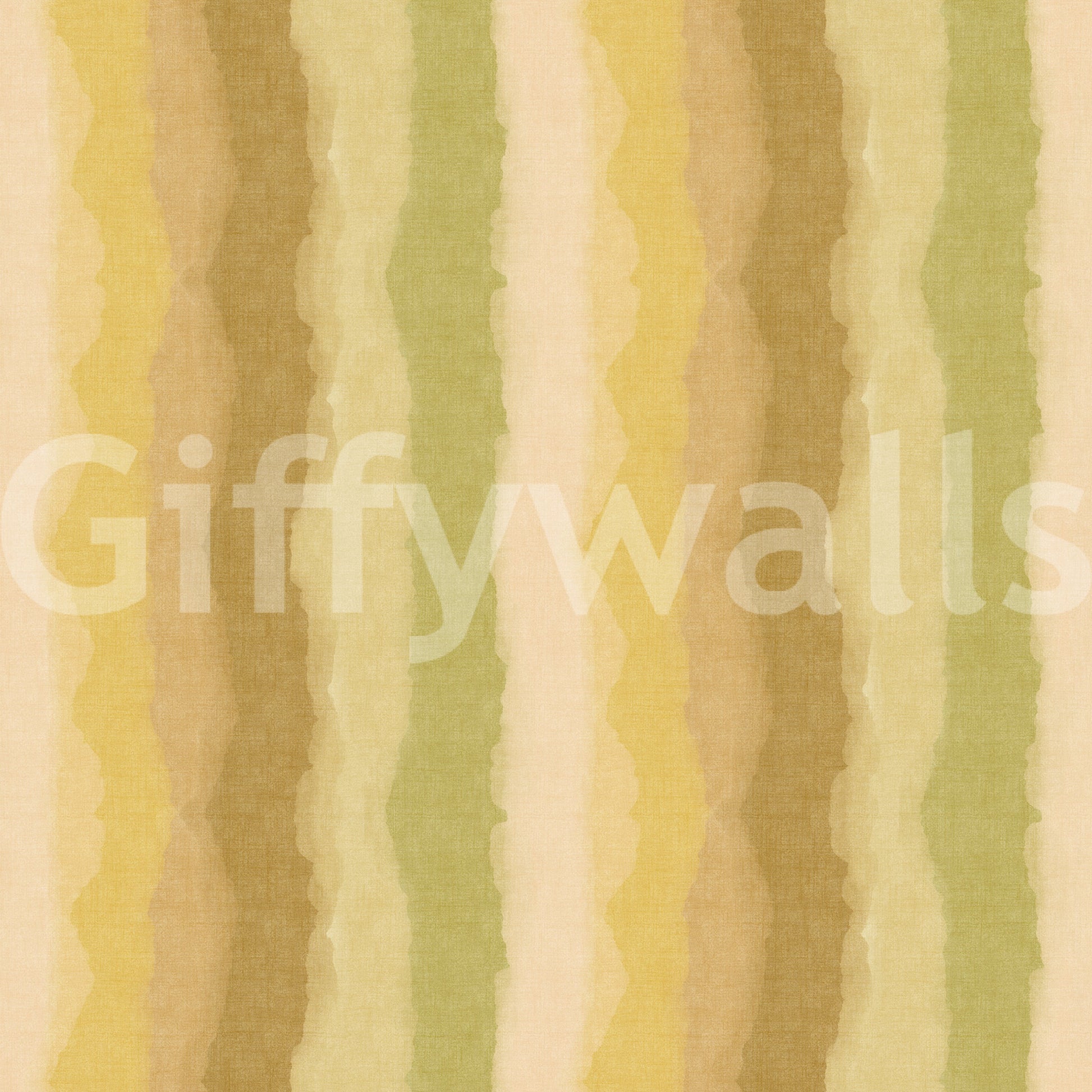 Relaxing green wallpaper with watercolor stripe detailing

