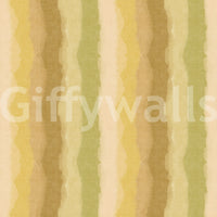 Relaxing green wallpaper with watercolor stripe detailing

