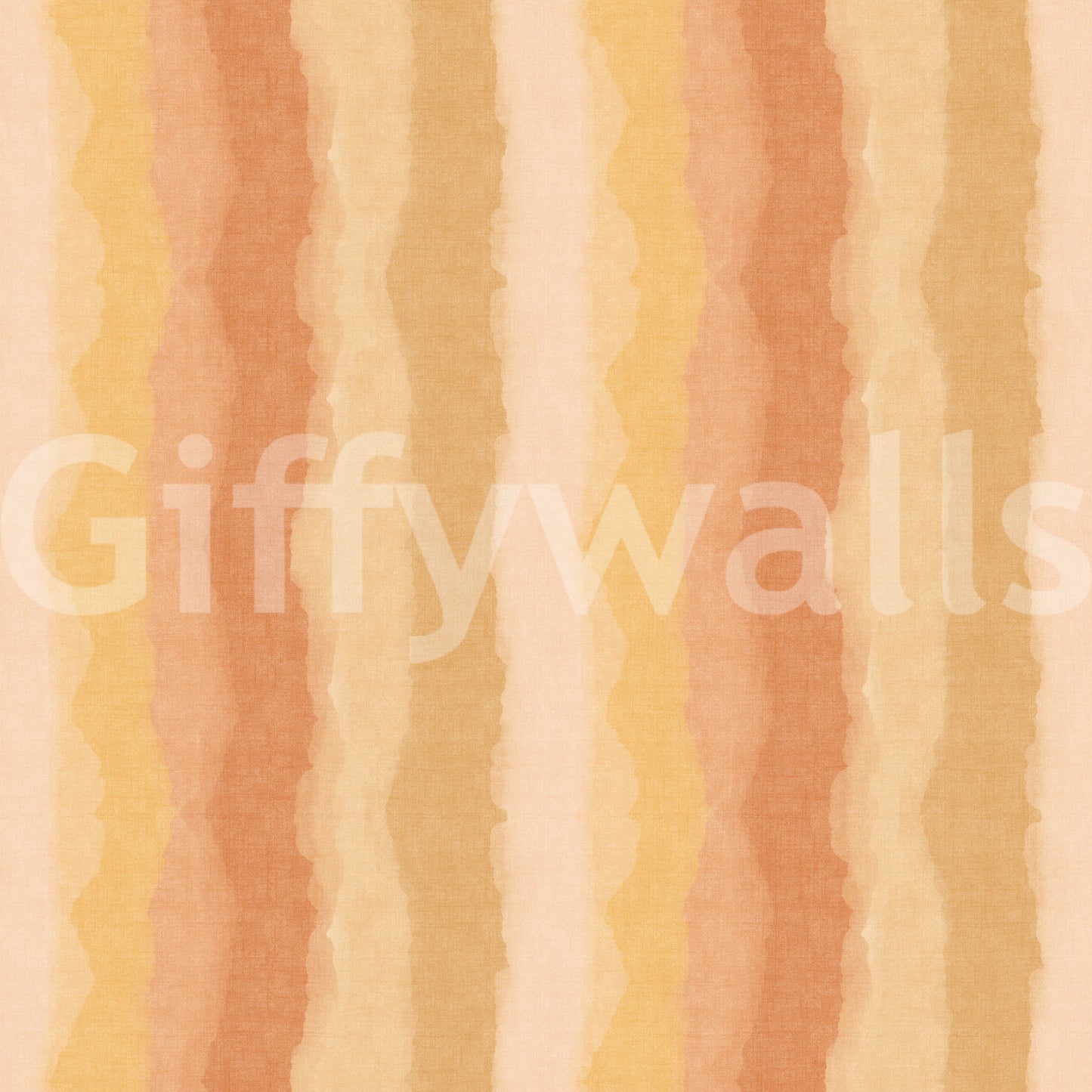 Watercolor wallpaper featuring warm sunny stripe details
